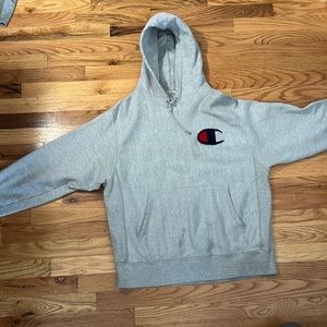 Champion hoodie with big logo